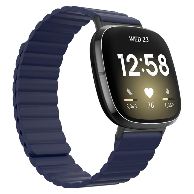 Yndigt Fitbit Sense 2 / Fitbit Versa 4 Silikone Rem - Blå#serie_10