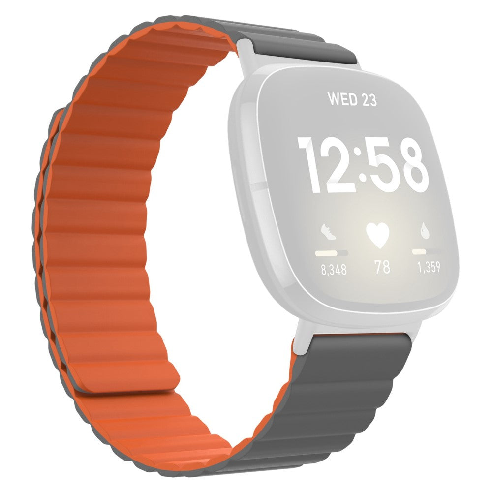 Yndigt Fitbit Sense 2 / Fitbit Versa 4 Silikone Rem - Orange#serie_7