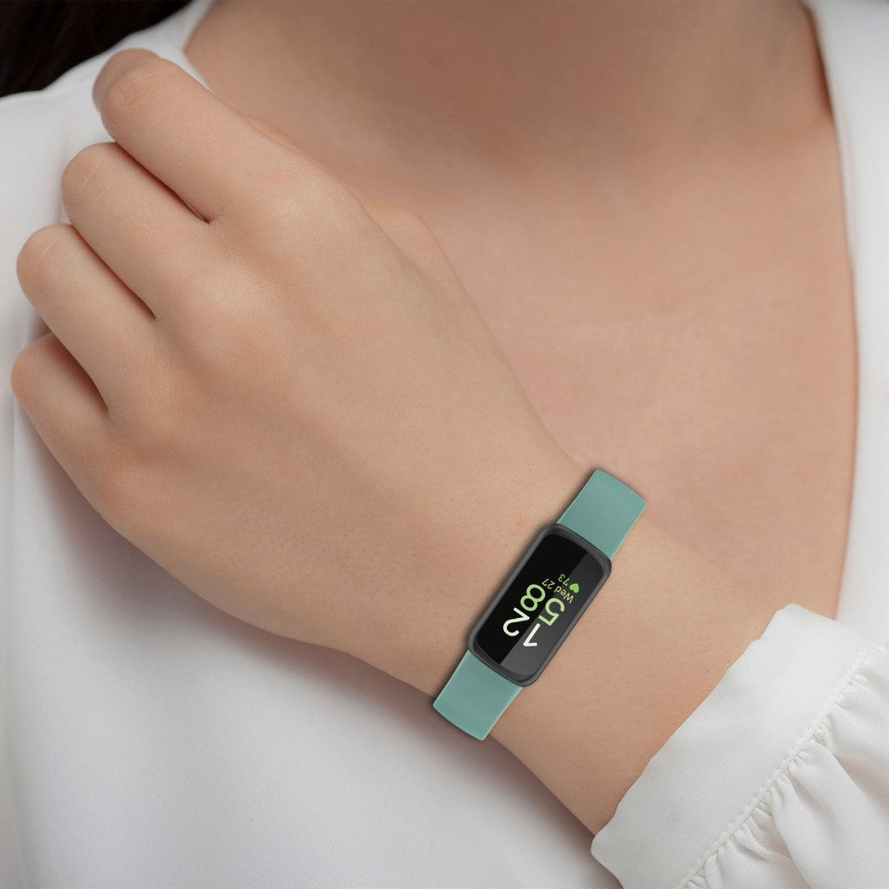 Helt vildt holdbart Fitbit Inspire 3 Silikone Rem - Hvid#serie_4