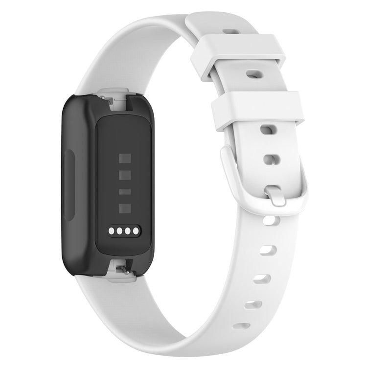 Mega elegant Fitbit Inspire 3 Silikone Rem - Størrelse: L - Hvid#serie_4