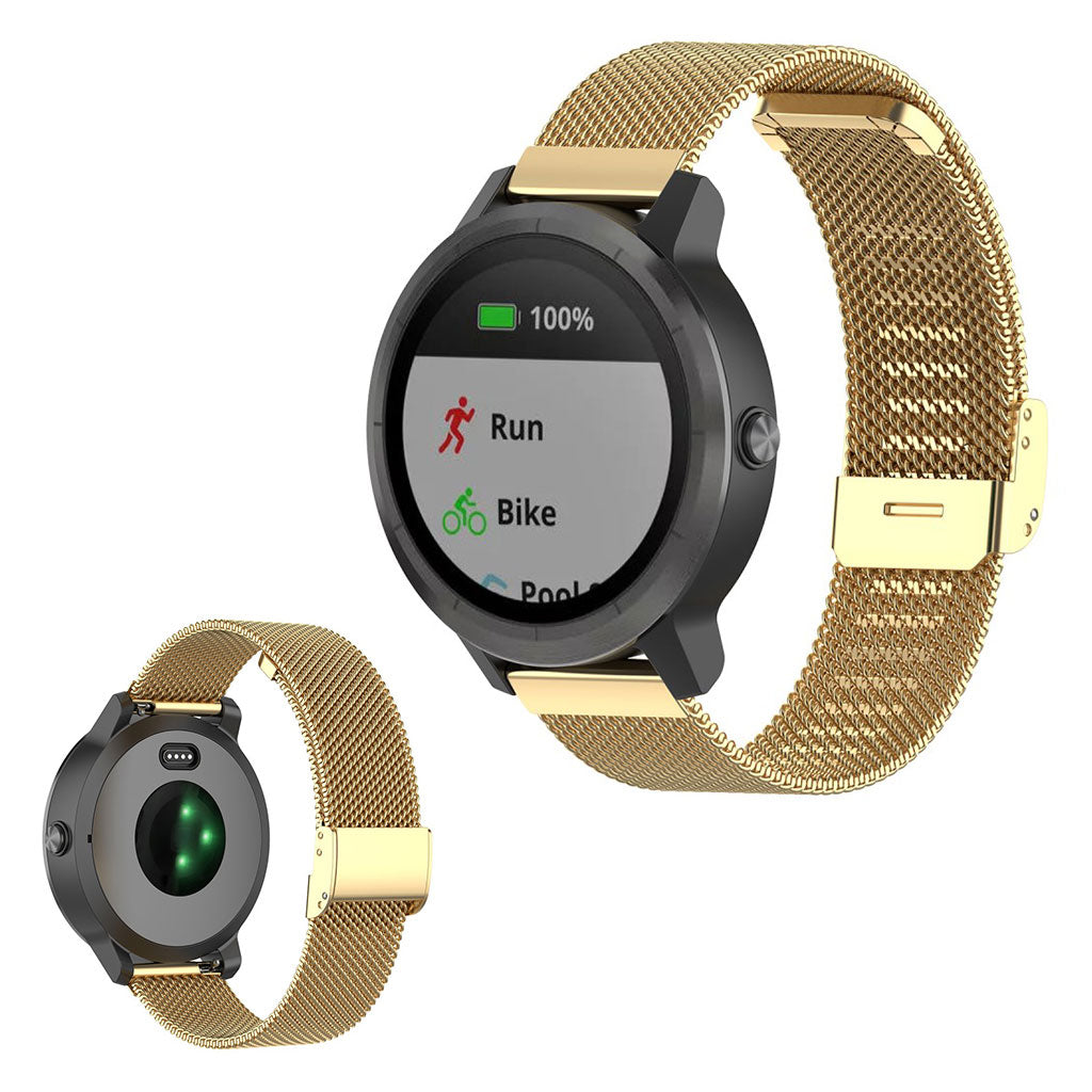 Rigtigt cool Universal Garmin Metal Rem - Guld#serie_6