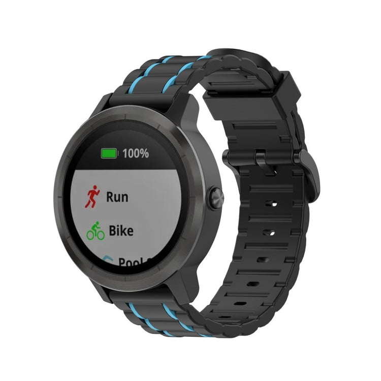 Rigtigt cool Universal Garmin Silikone Rem - Blå#serie_2