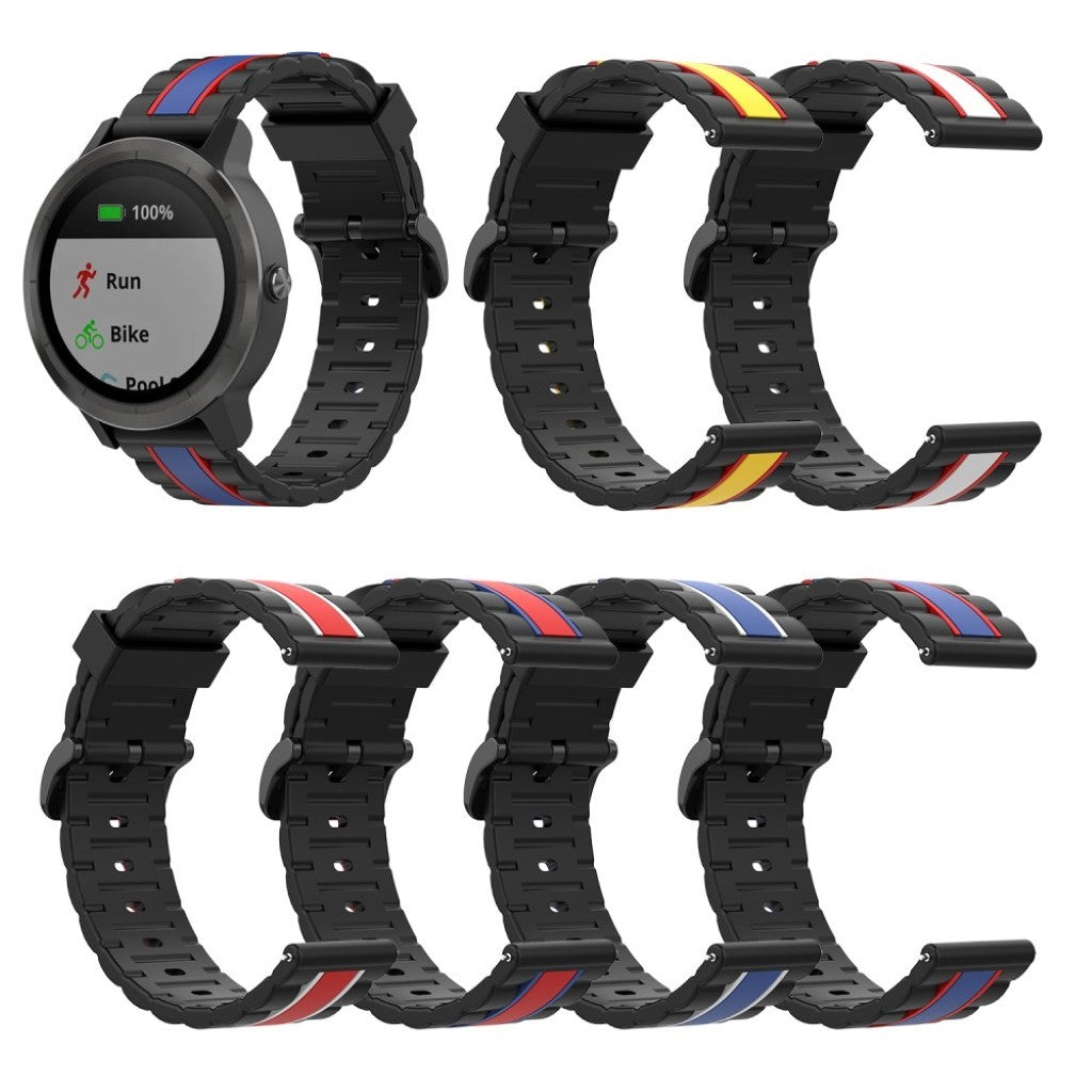 Vildt cool Universal Garmin Silikone Rem - Sort#serie_1