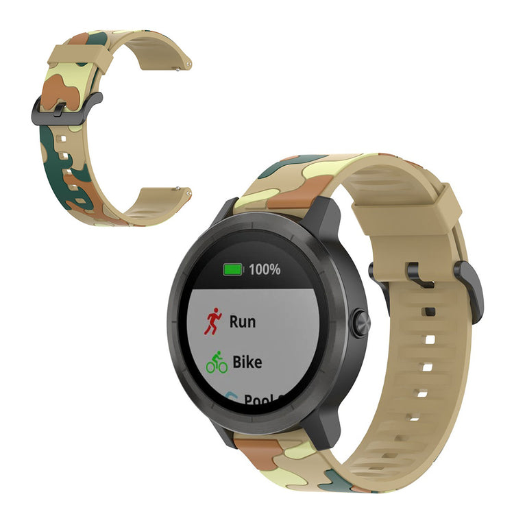  Garmin Vivoactive 3 / Garmin Forerunner 245 Silikone Rem - Brun#serie_6