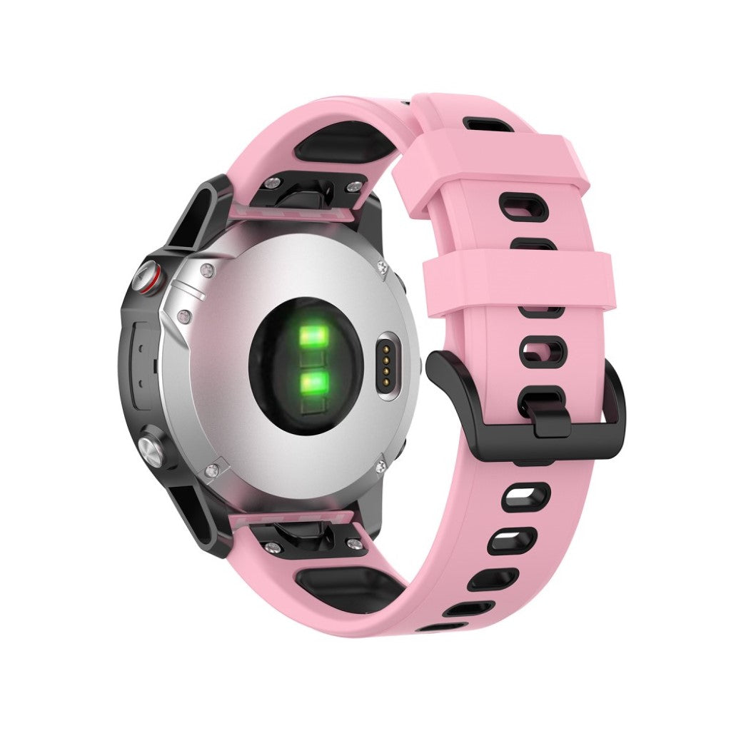 Superflot Garmin Fenix 6 / Garmin Fenix 5 Silikone Rem - Pink#serie_3