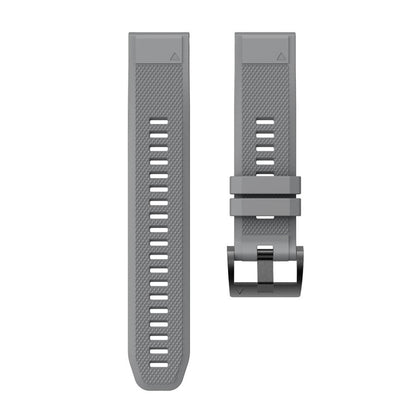 Super sejt Garmin Fenix 5 Silikone Rem - Sølv#serie_7