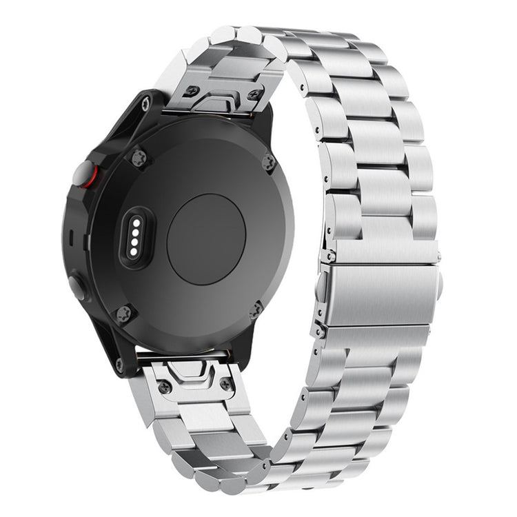 Mega flot Garmin Fenix 5X / Garmin Tactix Charlie Metal Rem - Sølv#serie_1