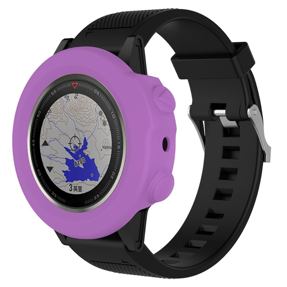 Garmin Fenix 5X / Garmin Fenix 5X Plus  Silikone Bumper  - Lilla#serie_8