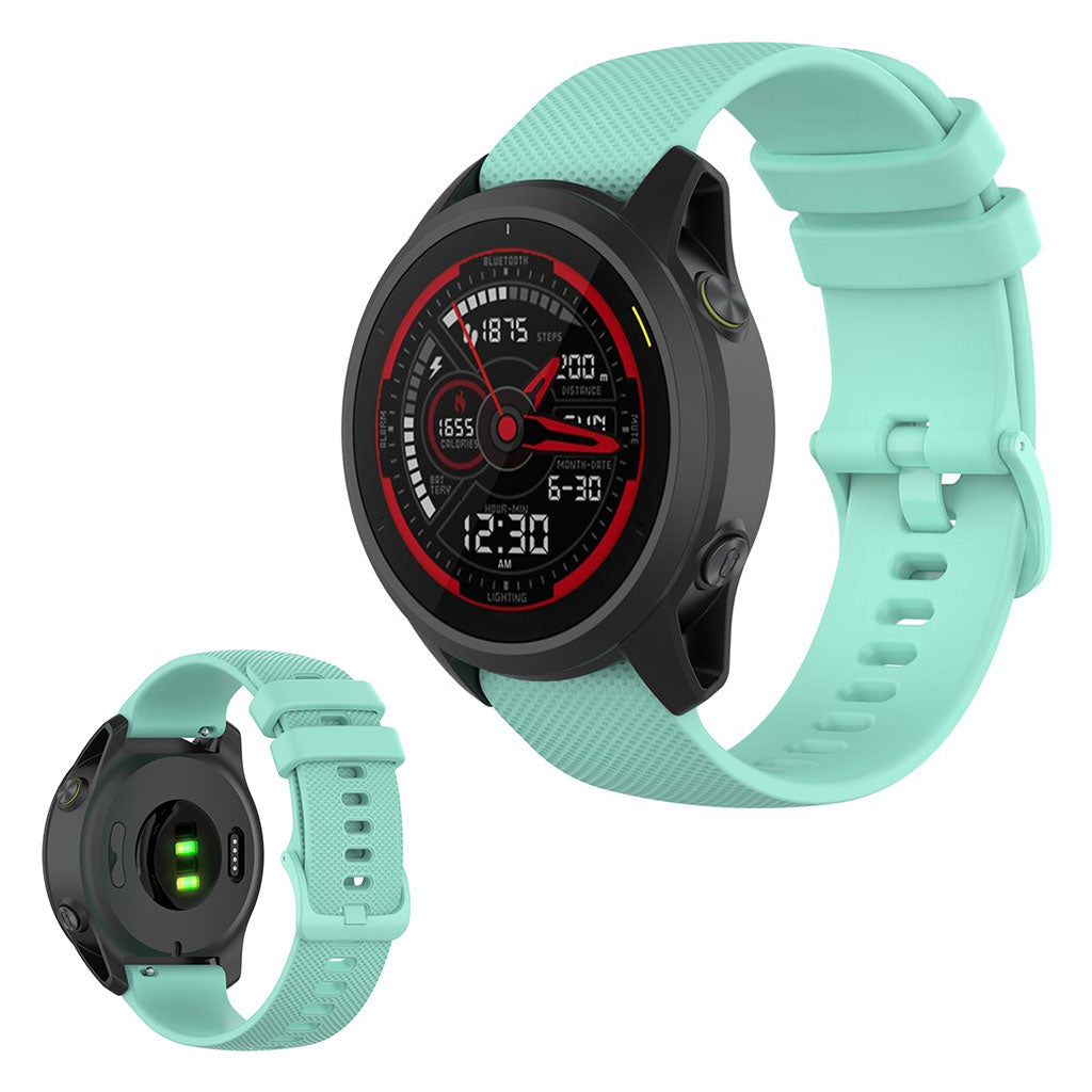 Mega hårdfør Garmin Forerunner 745 Silikone Rem - Grøn#serie_8