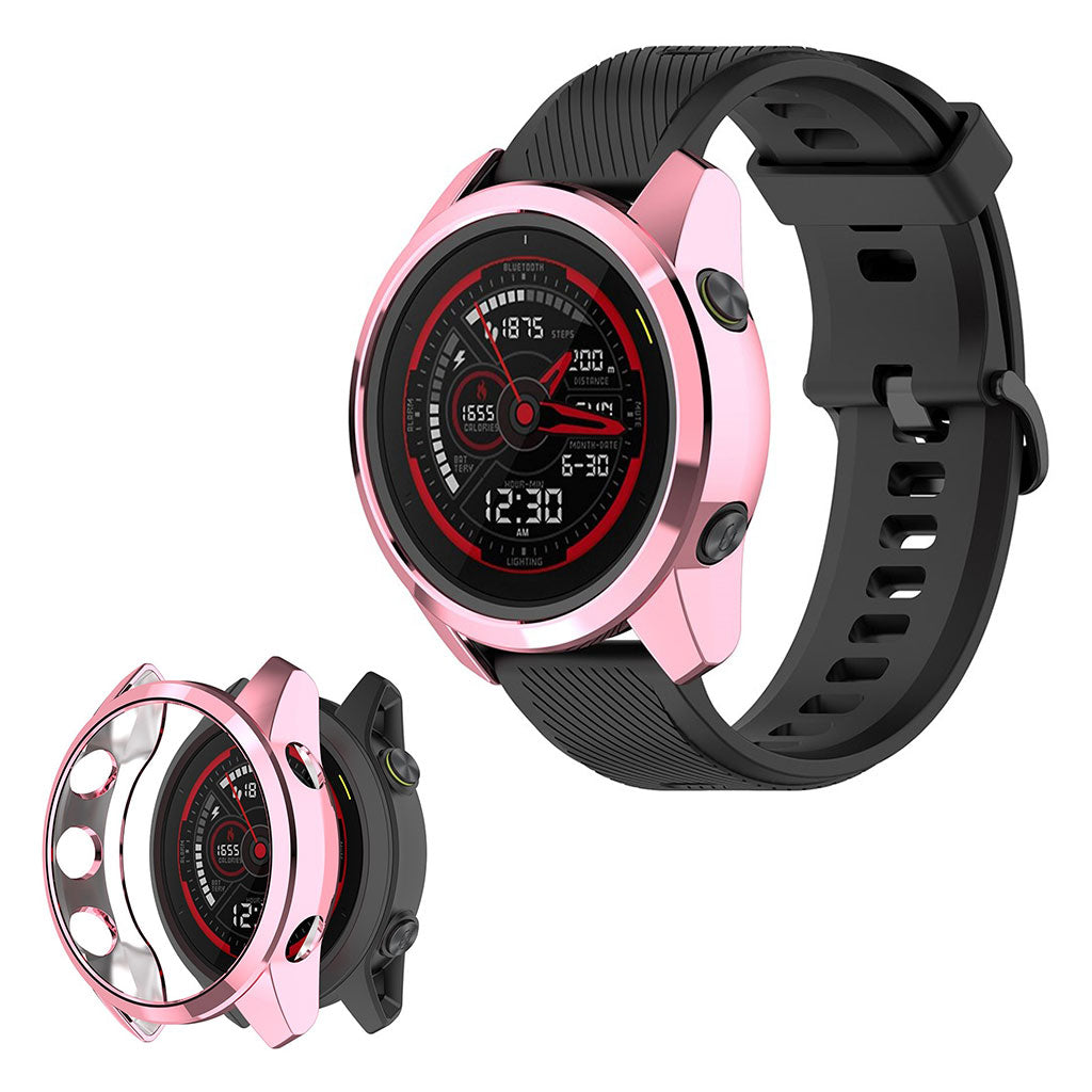 Garmin Forerunner 745 Stilfuld Silikone Bumper  - Pink#serie_2