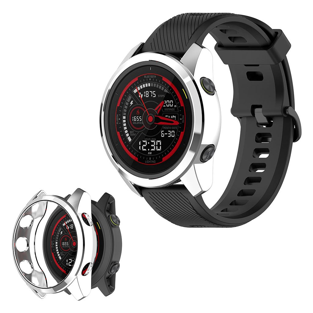 Garmin Forerunner 745 Stilfuld Silikone Bumper  - Sølv#serie_6