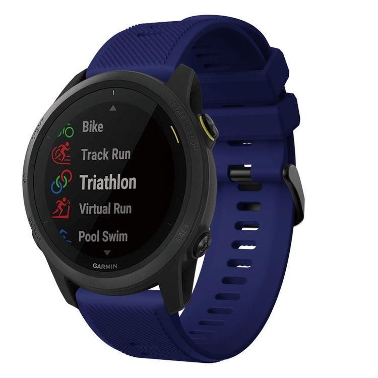 Meget fantastisk Garmin Forerunner 745 Silikone Rem - Blå#serie_2