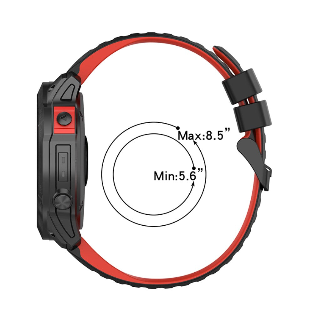Helt vildt fantastisk Universal Garmin Silikone Rem - Sort#serie_4