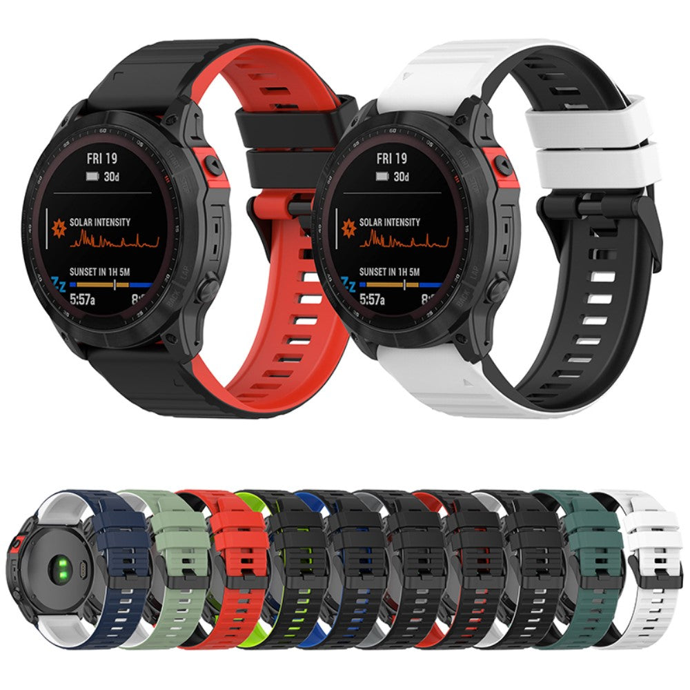 Helt vildt fantastisk Universal Garmin Silikone Rem - Sort#serie_4