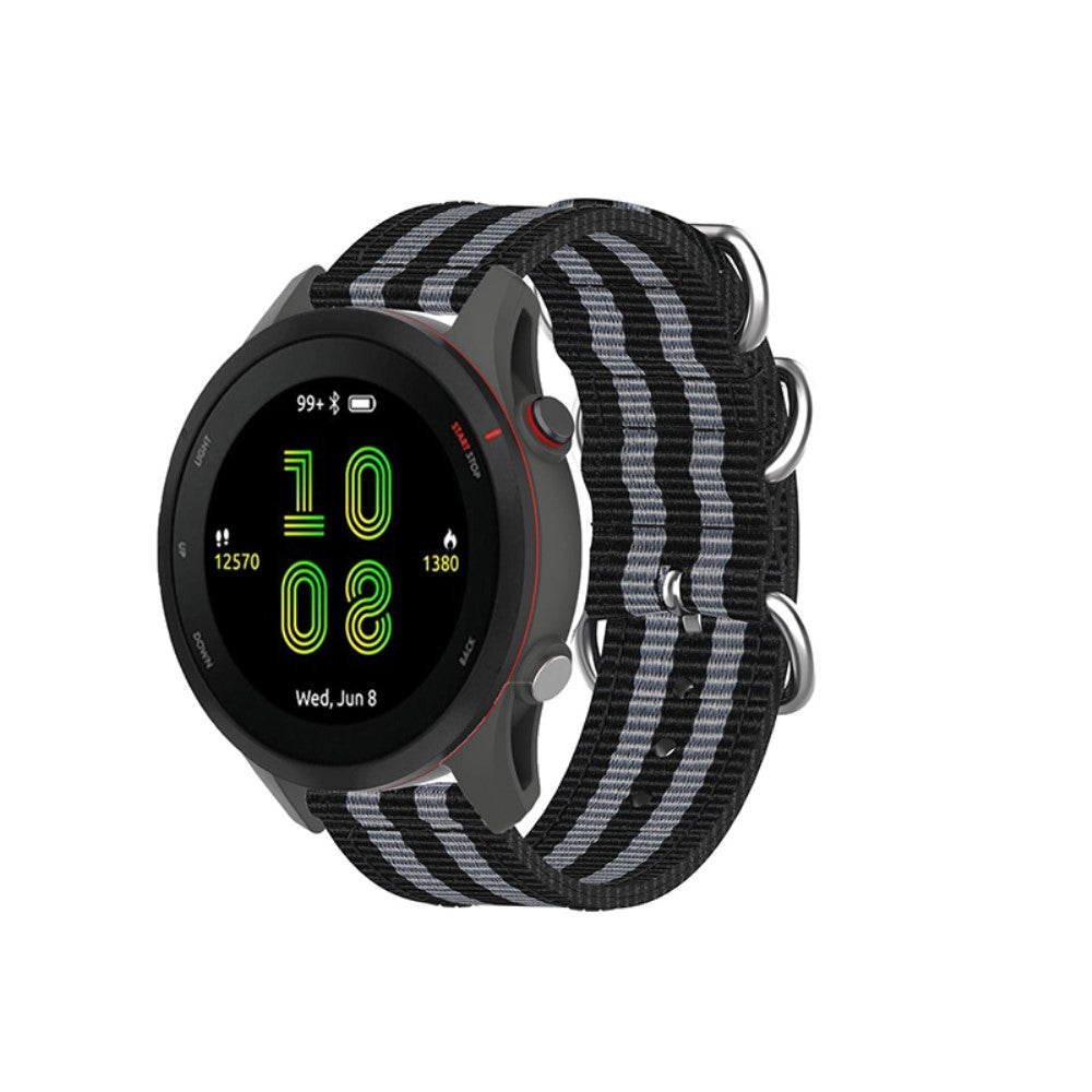 Meget kønt Garmin Forerunner 255 Nylon Rem - Sort#serie_3