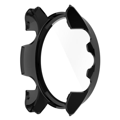 Rigtigt Fint Garmin Forerunner 255 Cover med Skærmbeskytter i Plastik og Hærdet Glas - Sort#serie_1