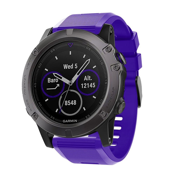 Super godt Garmin Fenix 5X Plus Silikone Rem - Lilla#serie_12