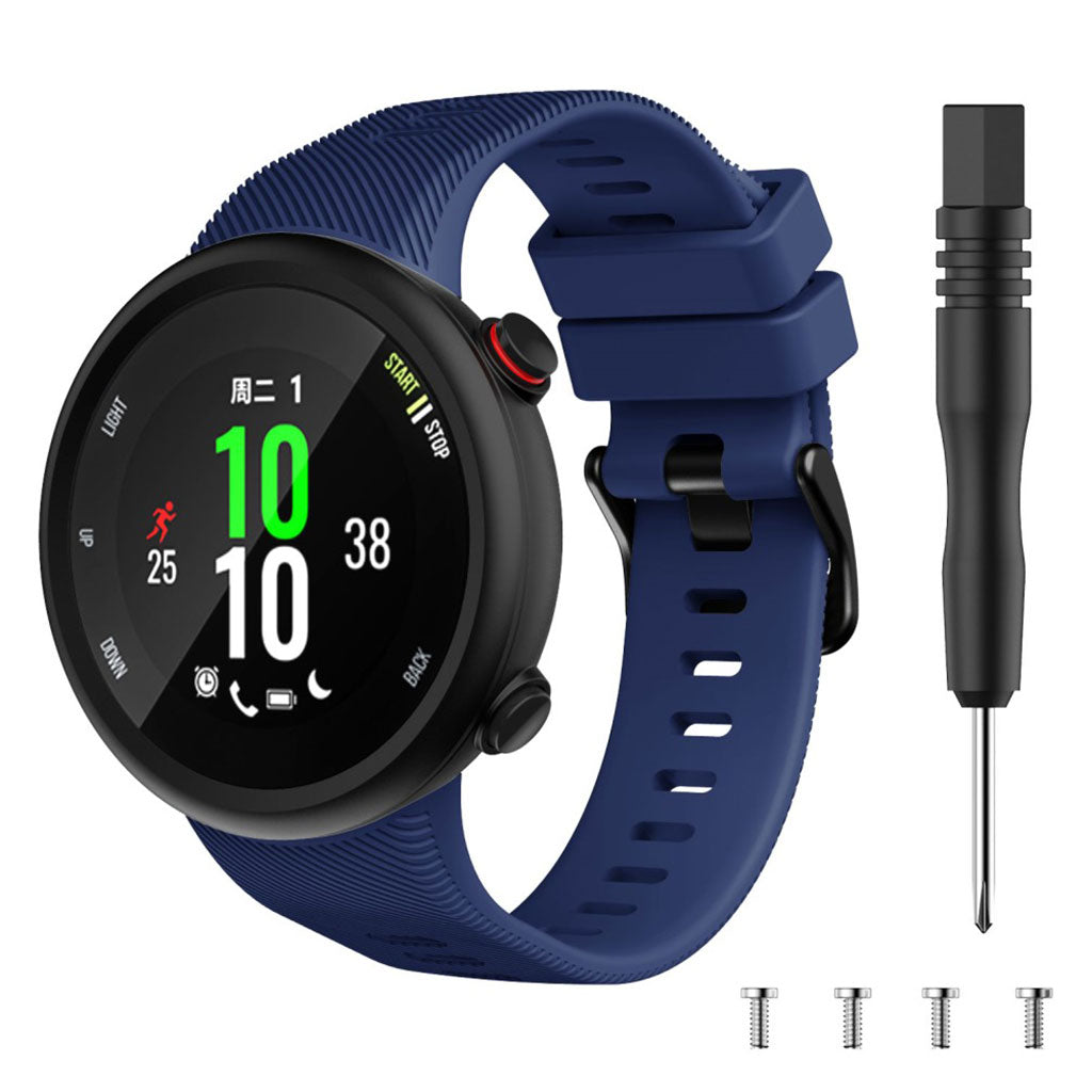 Alle tiders Garmin Forerunner 45 Silikone Rem - Blå#serie_12