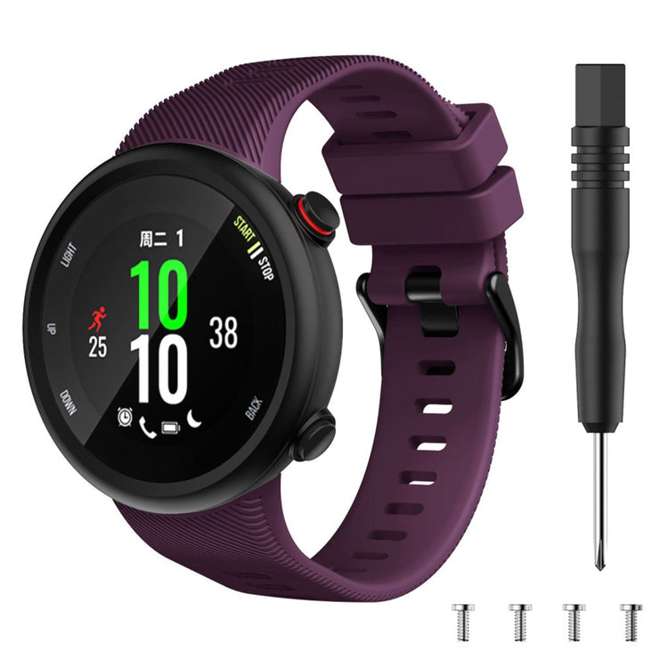 Alle tiders Garmin Forerunner 45 Silikone Rem - Lilla#serie_15