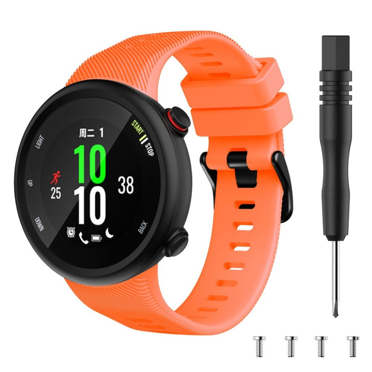 Alle tiders Garmin Forerunner 45 Silikone Rem - Orange#serie_7