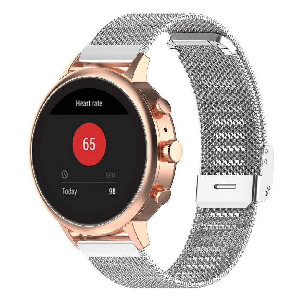 Pænt Garmin Vivoactive 4S Metal Rem - Sølv#serie_2