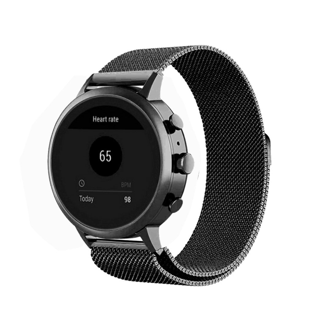 Helt vildt hårdfør Garmin Vivoactive 4S Metal Rem - Sort#serie_1