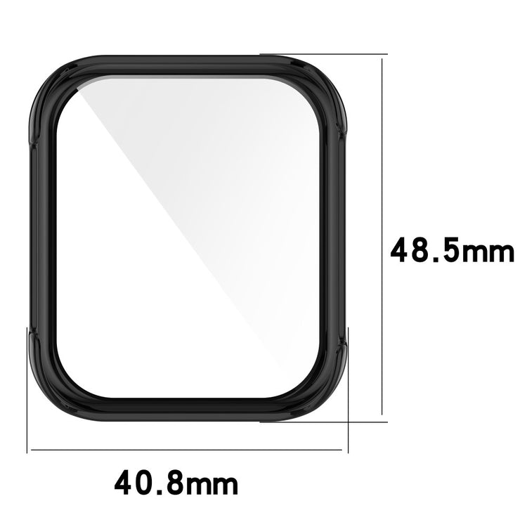 Rigtigt Fed Oppo Watch 2 (46mm) Cover med Skærmbeskytter i Plastik og Hærdet Glas - Sort#serie_1