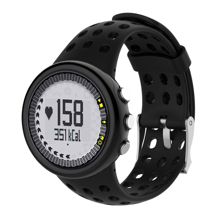 Fantastisk Suunto M1 M2 M4 M5 Silikone Rem - Sort#serie_7