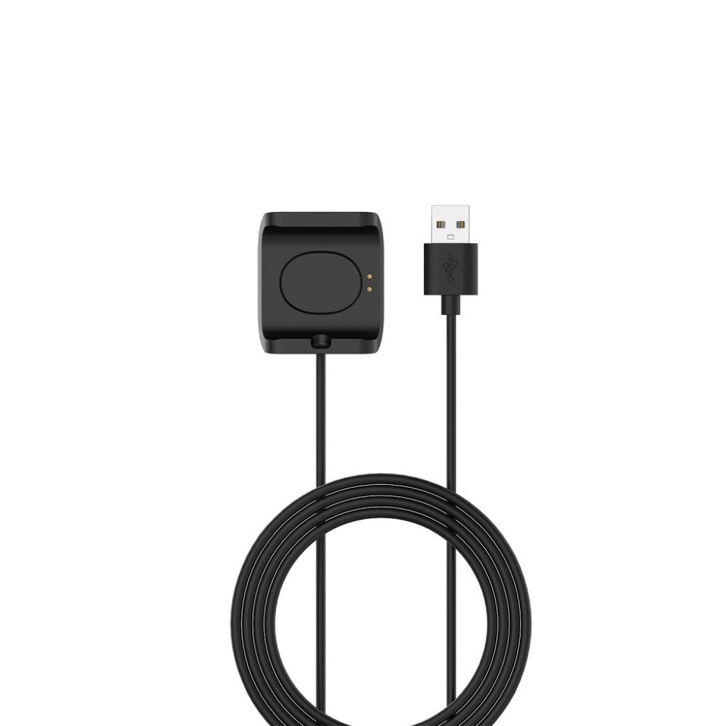 Plastik Amazfit Stratos 3 USB Ladestation - Sort#serie_1