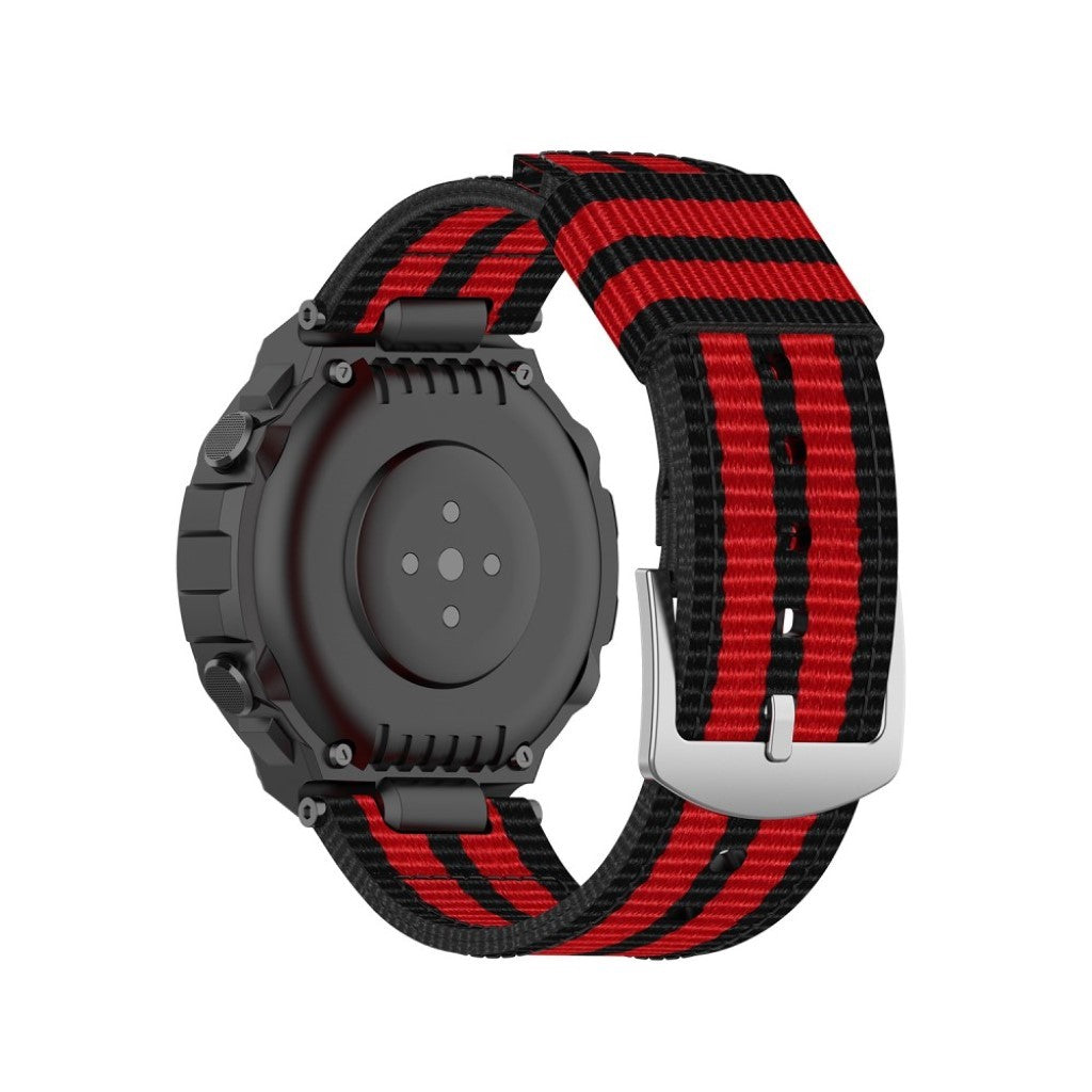 Kønt Amazfit T-Rex Nylon Rem - Rød#serie_1