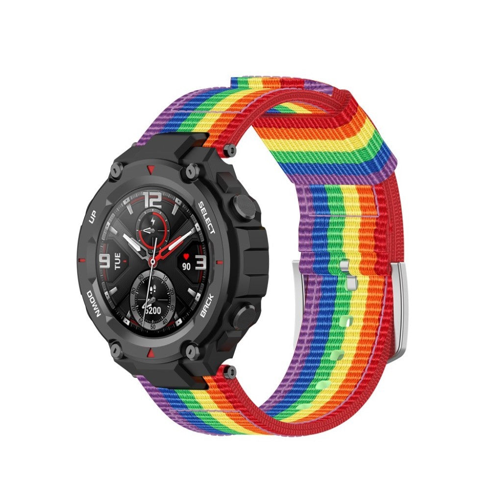 Kønt Amazfit T-Rex Nylon Rem - Flerfarvet#serie_4