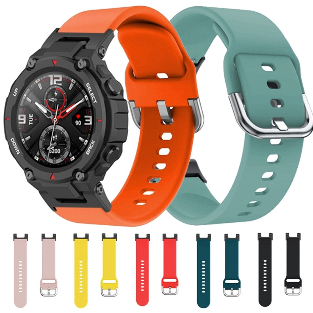 Tidsløst Amazfit T-Rex Pro / Amazfit Ares Silikone Urrem - Grøn#serie_2