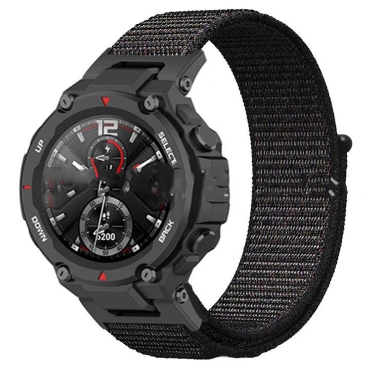 Meget flot Amazfit T-Rex Pro / Amazfit Ares Stof Urrem - Sort#serie_1