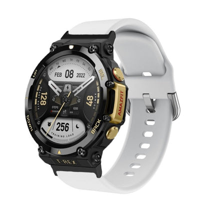 Rigtigt fint Amazfit T-Rex 2 Silikone Urrem - Hvid#serie_1