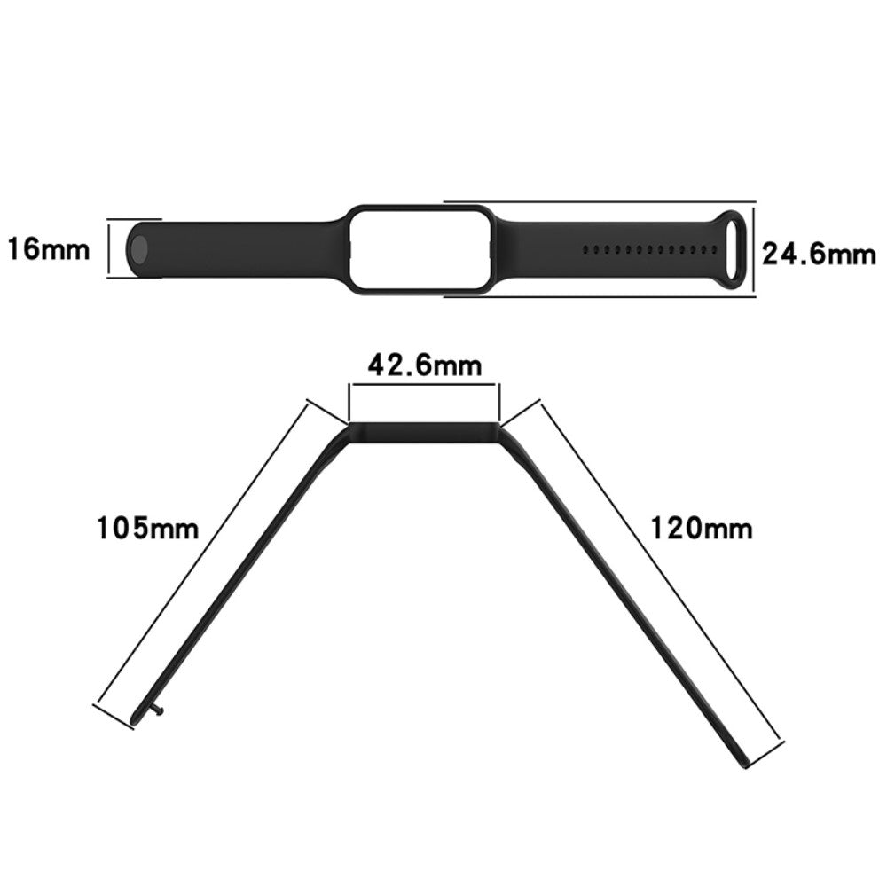 Vildt rart Amazfit Band 7 Plastik Rem - Lilla#serie_4