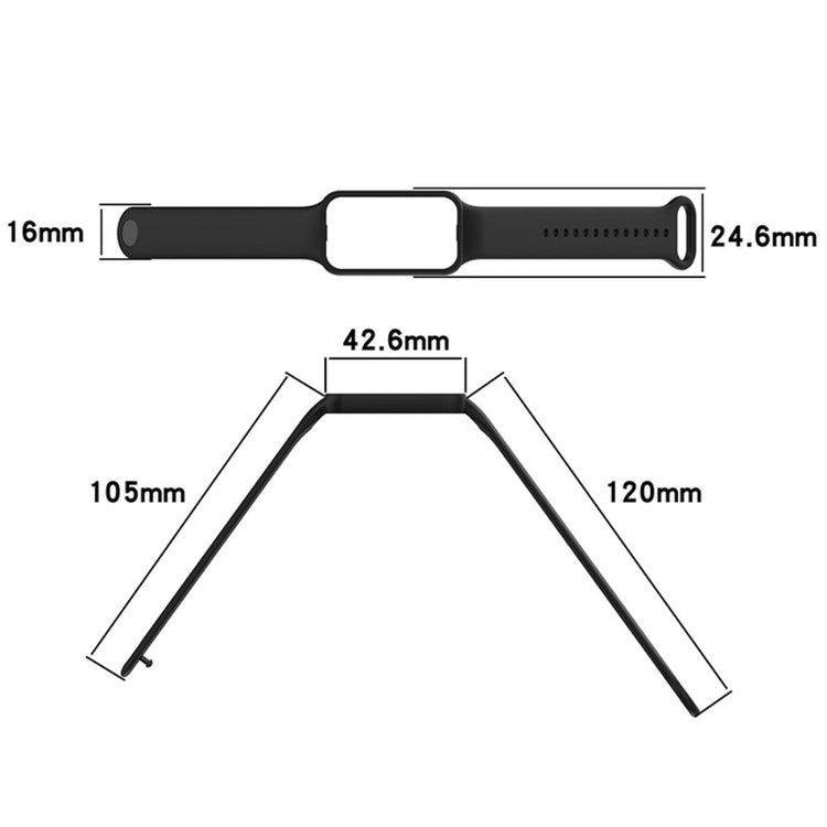 Vildt rart Amazfit Band 7 Plastik Rem - Grøn#serie_5