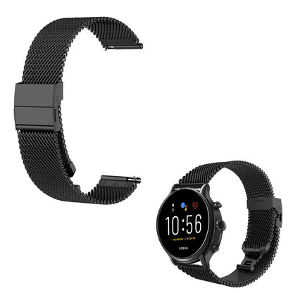 Super fantastisk Fossil Gen 5 Metal Rem - Sort#serie_1