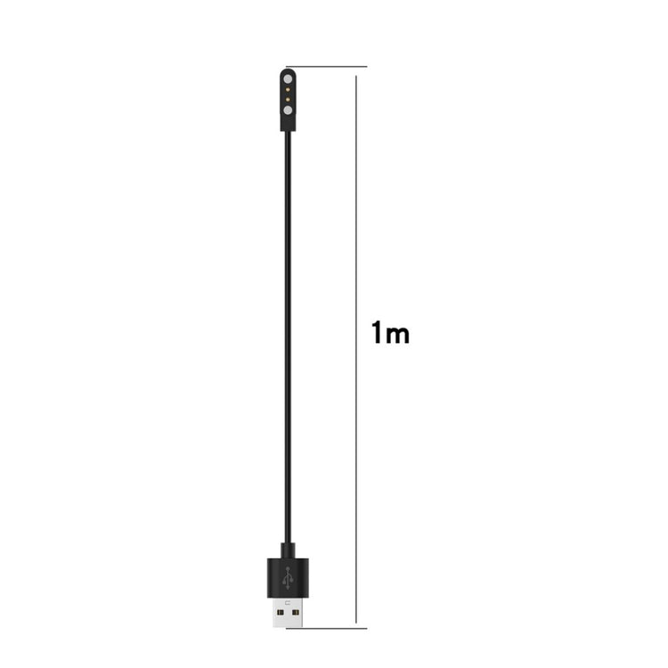 1m TicWatch GTX USB Opladningskabel - Sort#serie_1